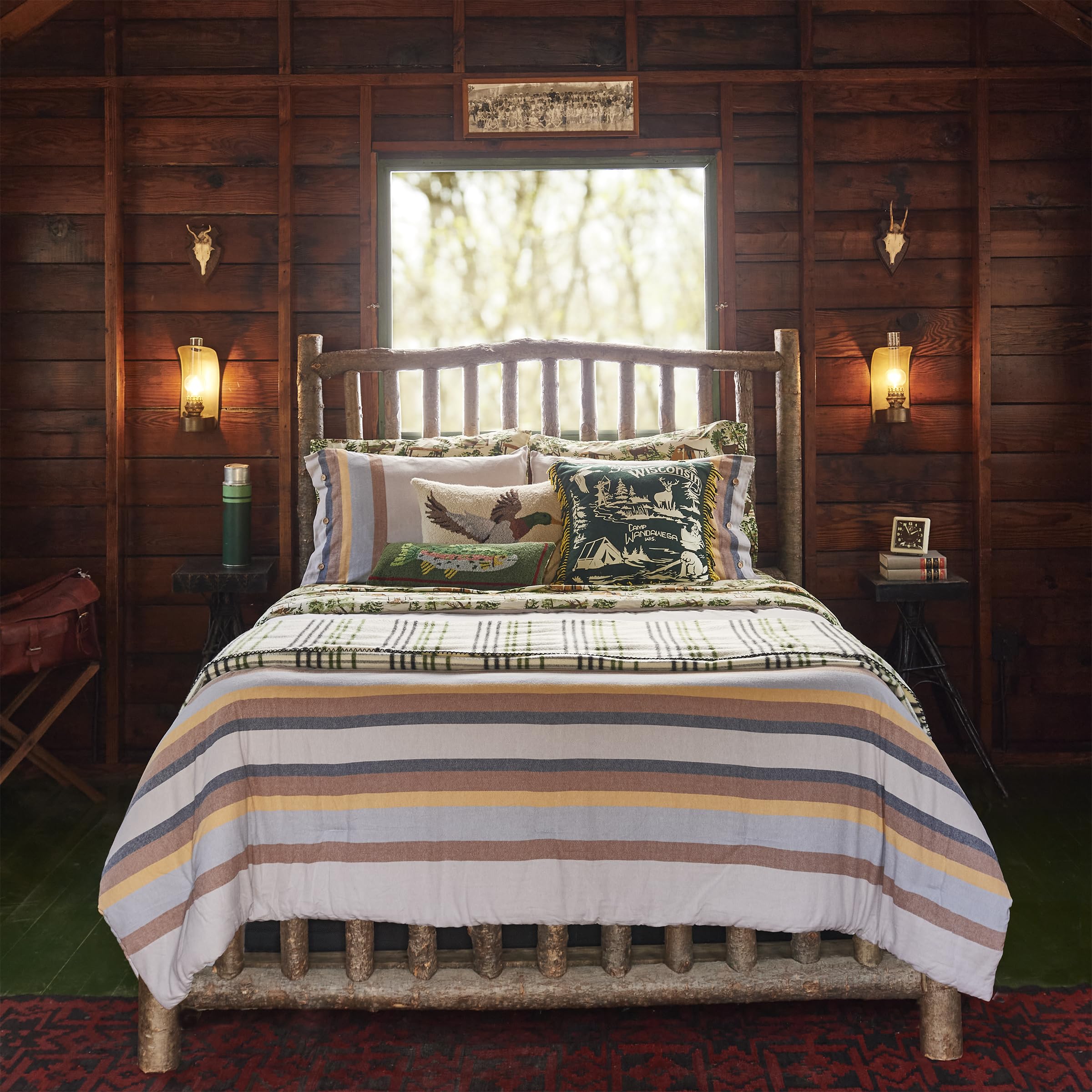 Amazon.com: Makers Collective Camp Wandawega Flannel Stripe